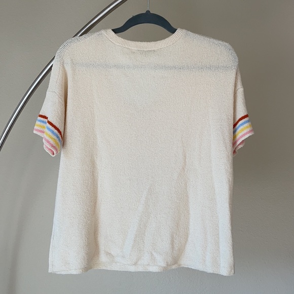 Madewell everyday sweater shirt w/ rainbow sleeves - Picture 5 of 10